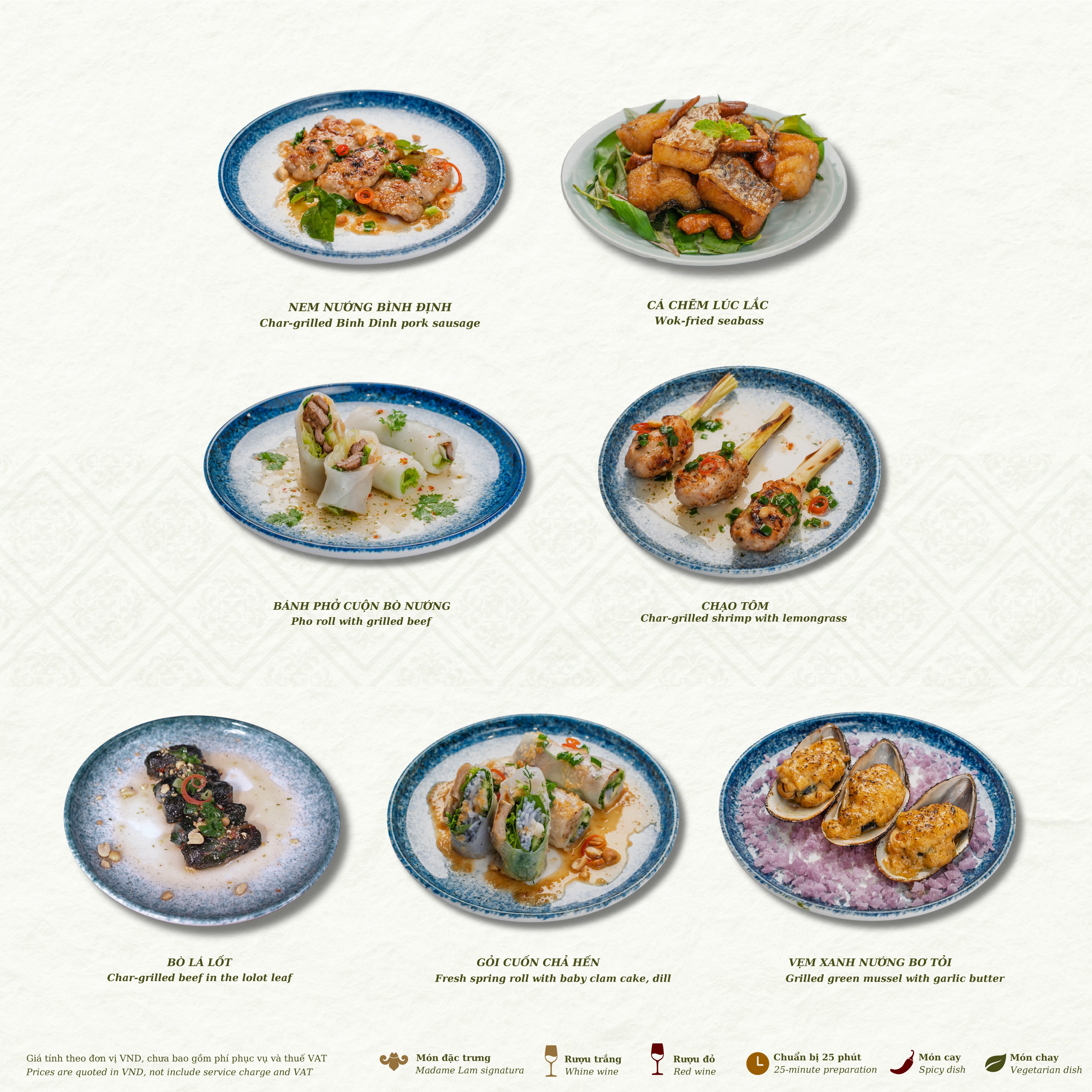 Menu Madame Lam - Trần Ngọc Diện 5