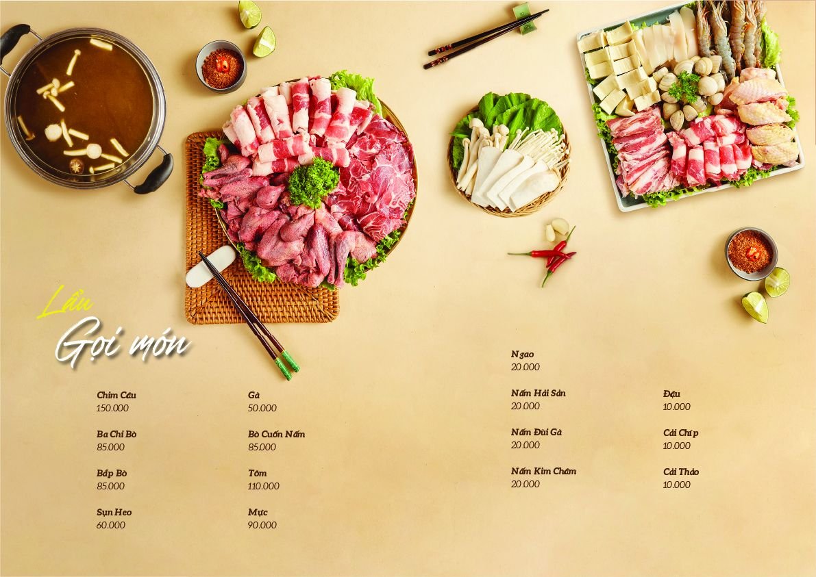 Menu MoGi King - Vua Lẩu Nướng - Lê Trọng Tấn 5 
