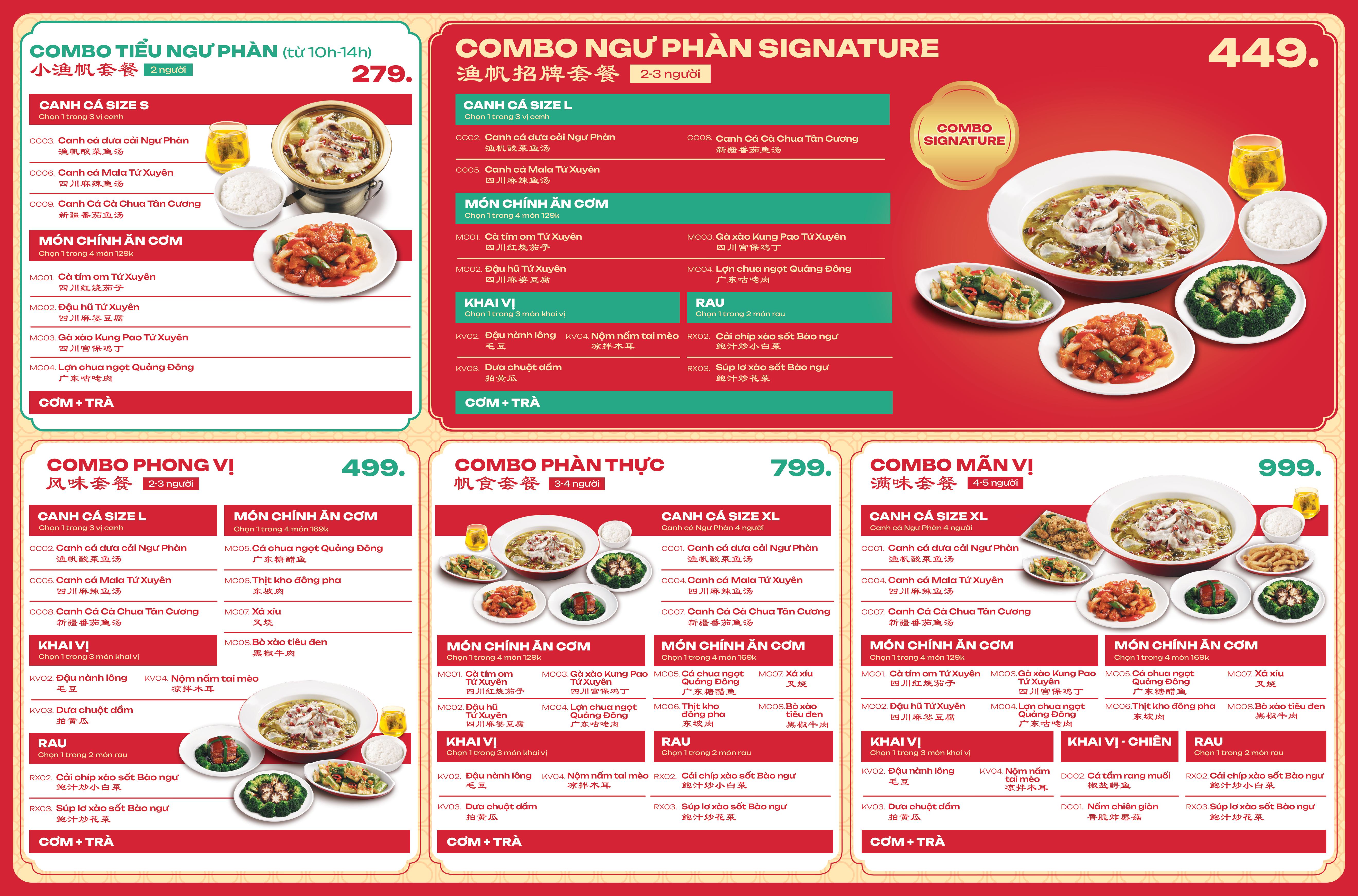 Menu Ngư Phàn - Royal City 2