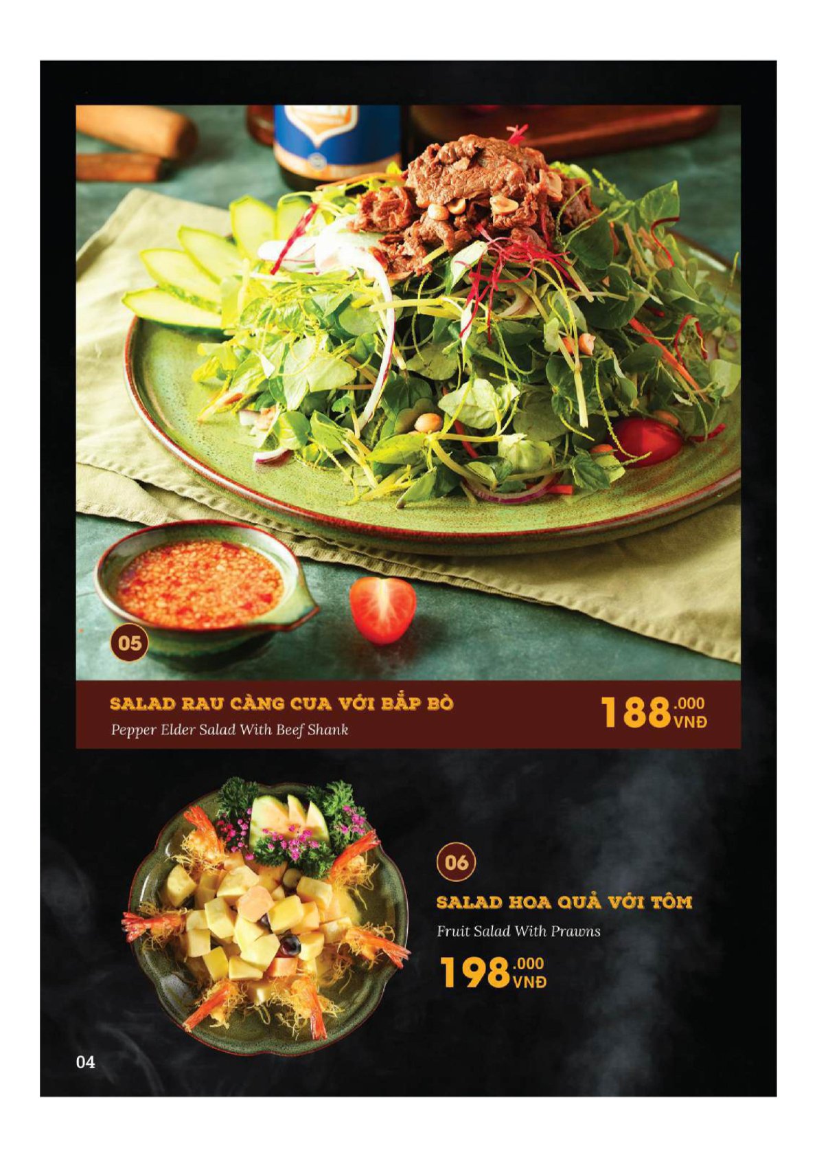 Menu Heaven Beer - Nguyễn Chánh 4 