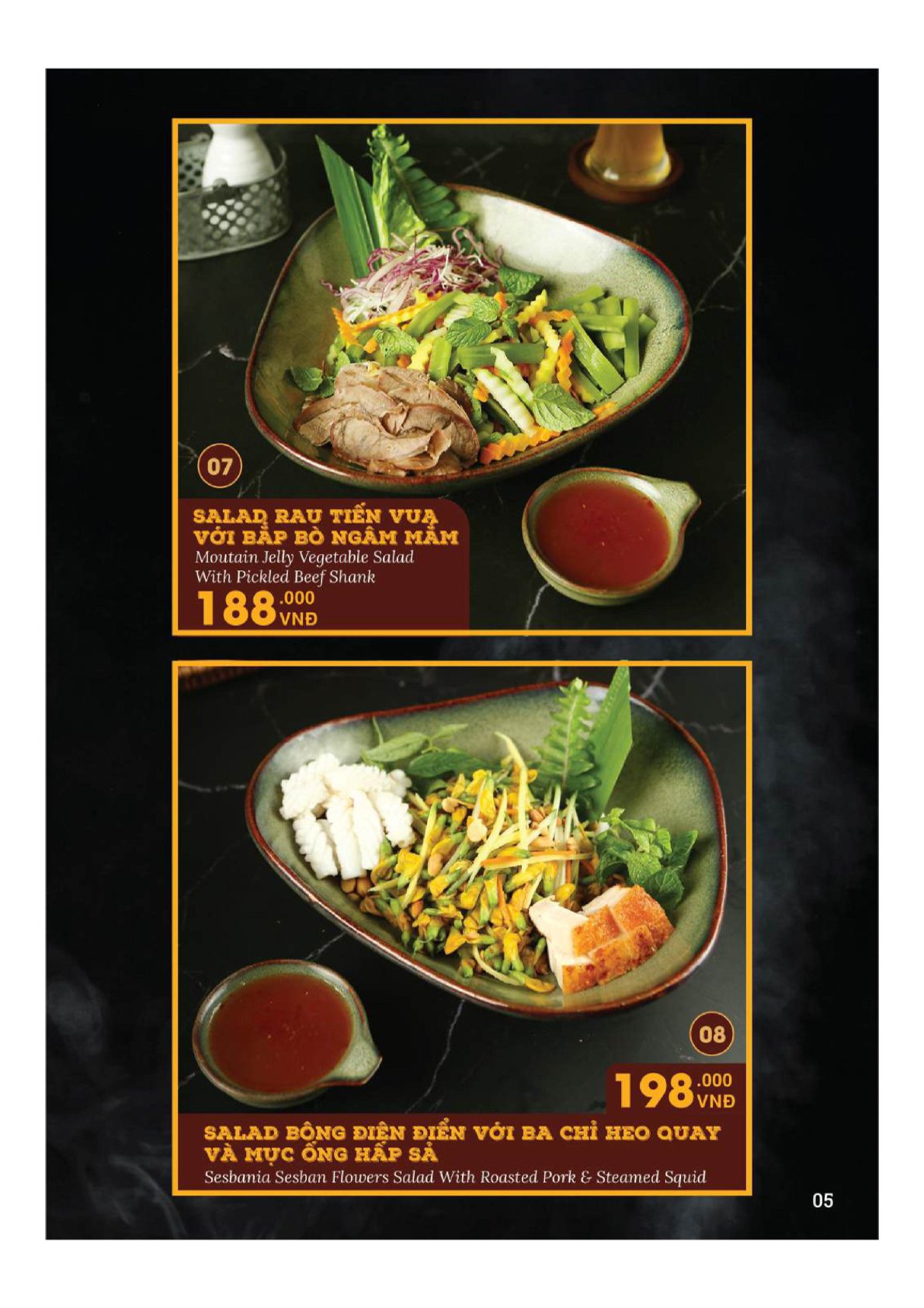 Menu Heaven Beer - Nguyễn Chánh 5 