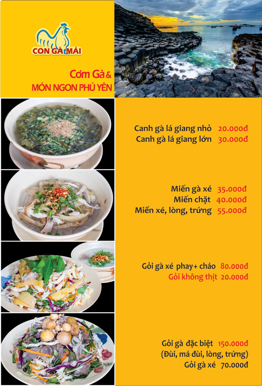 Menu Con Gà Mái - Quang Trung 13 