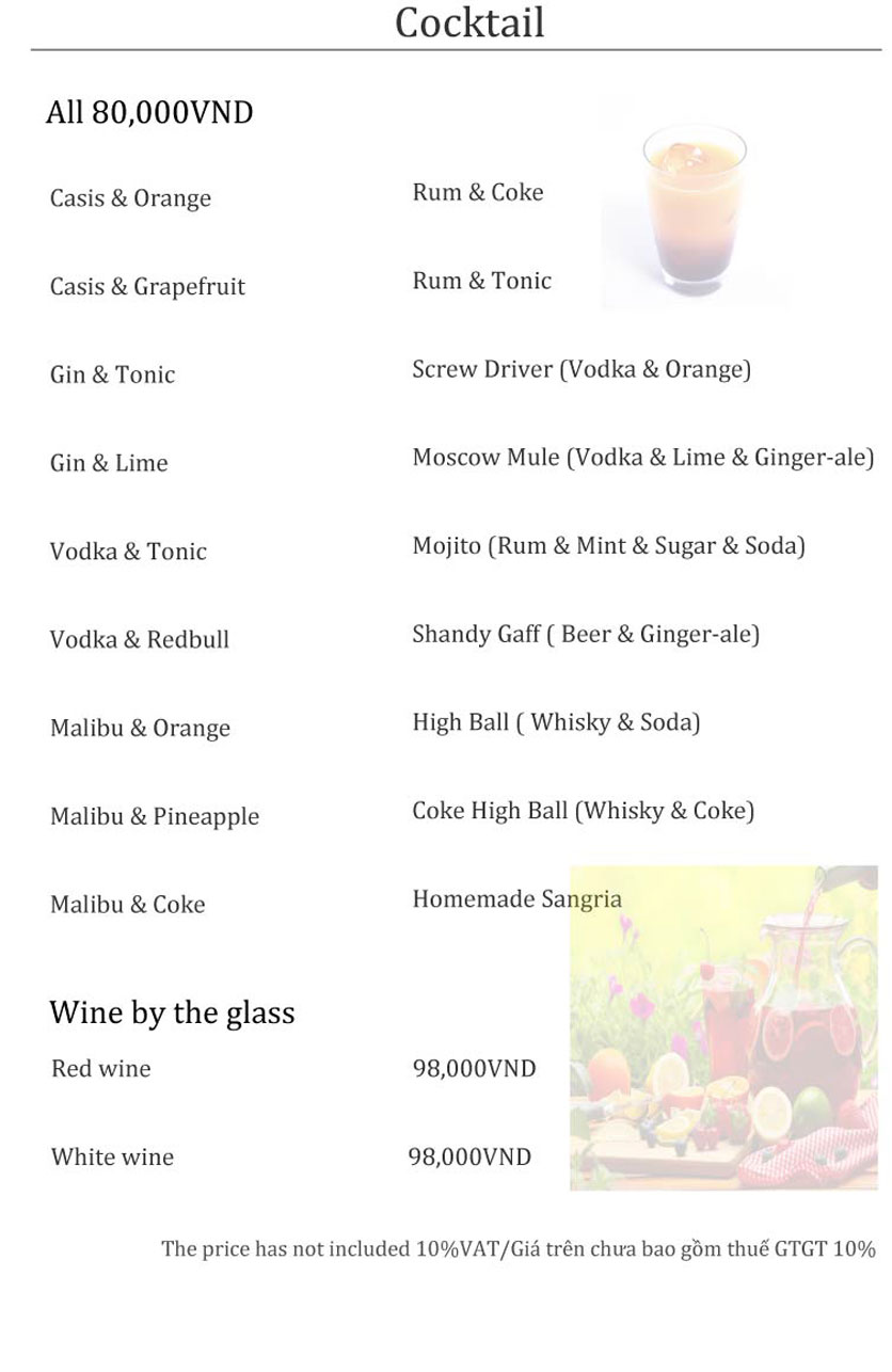 Menu G-Crab - Nhà hàng Hải Sản 58 