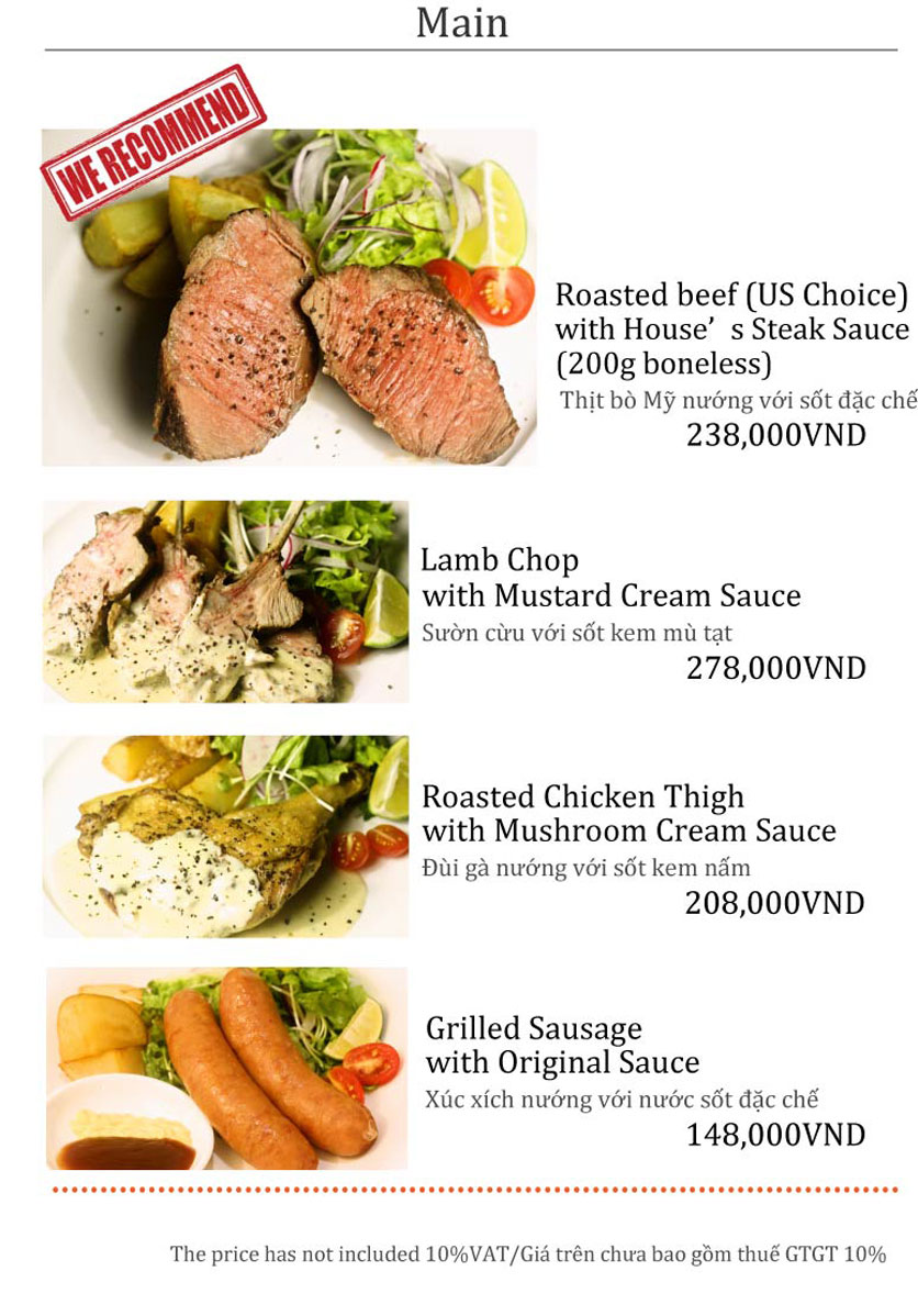 Menu G-Crab - Nhà hàng Hải Sản 24 