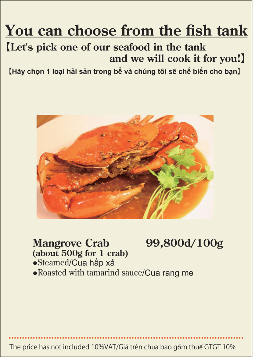 Menu G-Crab - Nhà hàng Hải Sản 34 