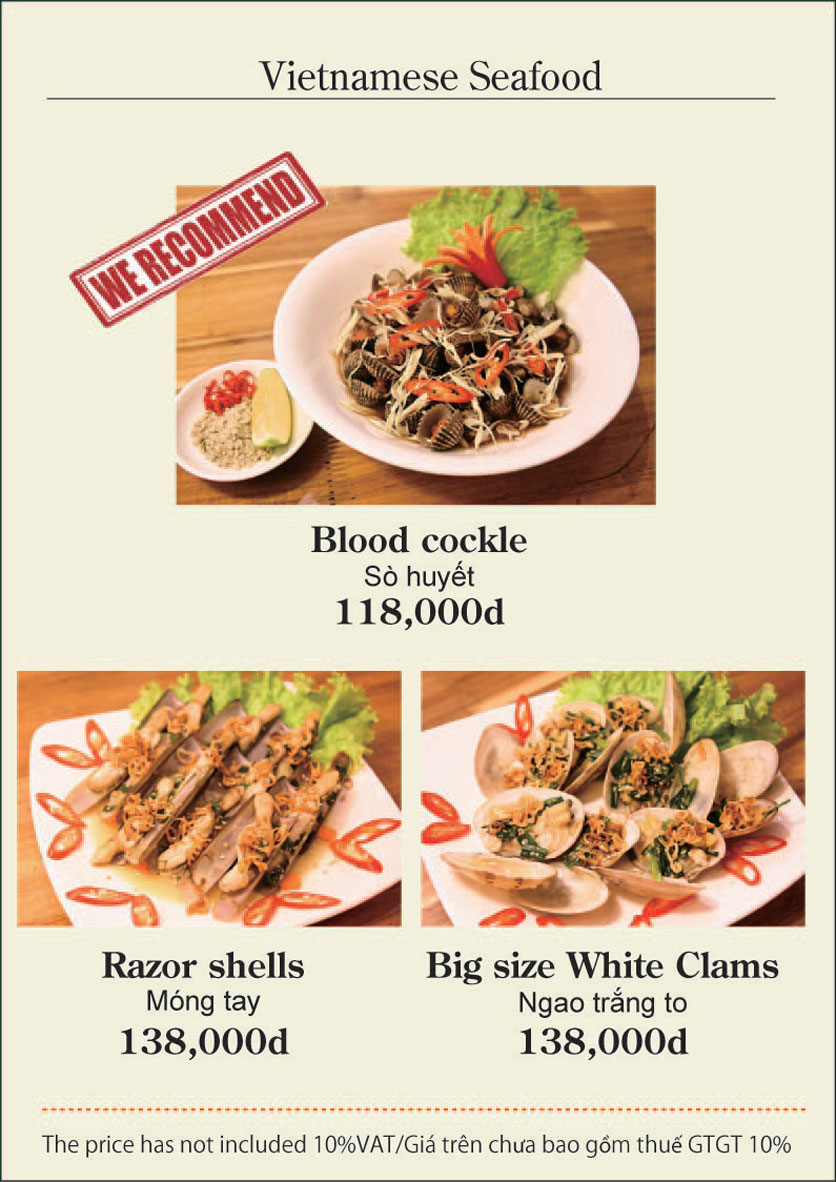Menu G-Crab - Nhà hàng Hải Sản 36 