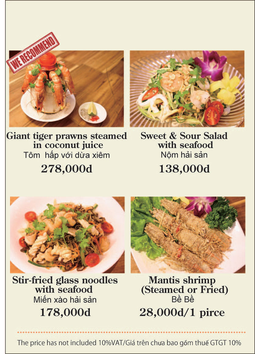 Menu G-Crab - Nhà hàng Hải Sản 38 