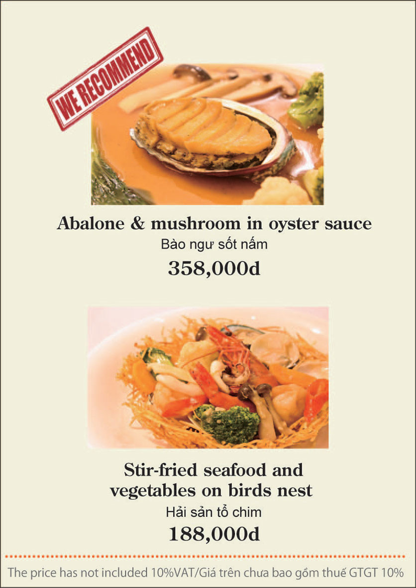 Menu G-Crab - Nhà hàng Hải Sản 40 