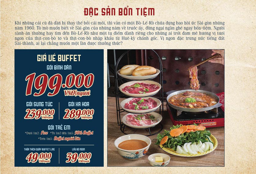 Menu Bò Lế Rồ - Cao Thắng 2