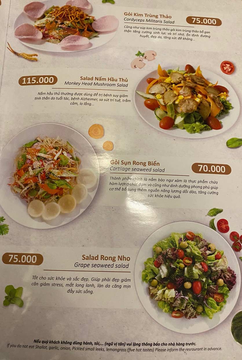 Menu Chay Bà Xã – Pasteur 3 
