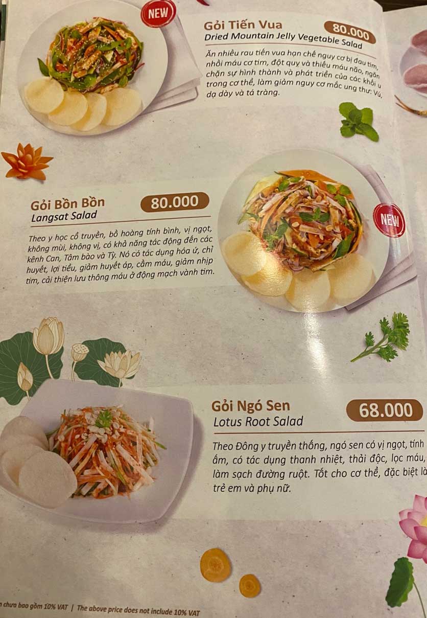 Menu Chay Bà Xã – Pasteur 4 