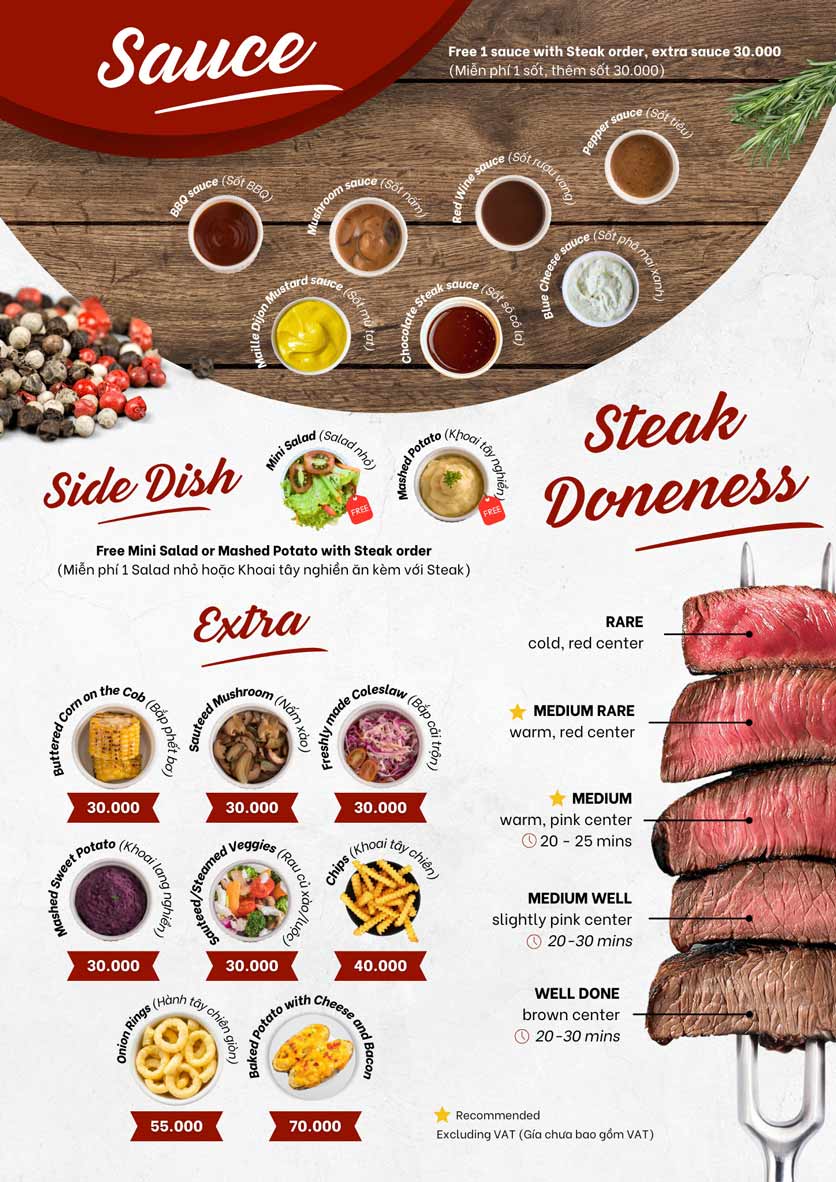 Menu Downtown Steakhouse Bistro - Nguyễn Tri Phương 6