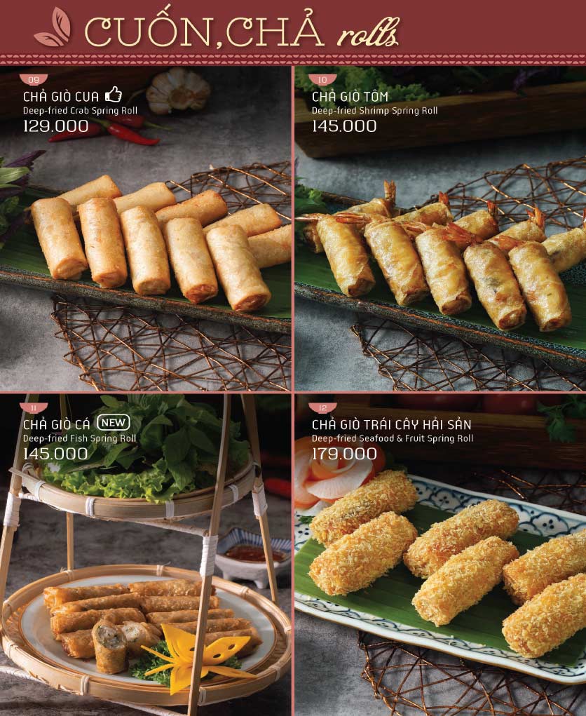 Menu  Hoàng Yến Vietnamese Cuisine - Garden Mall 9 