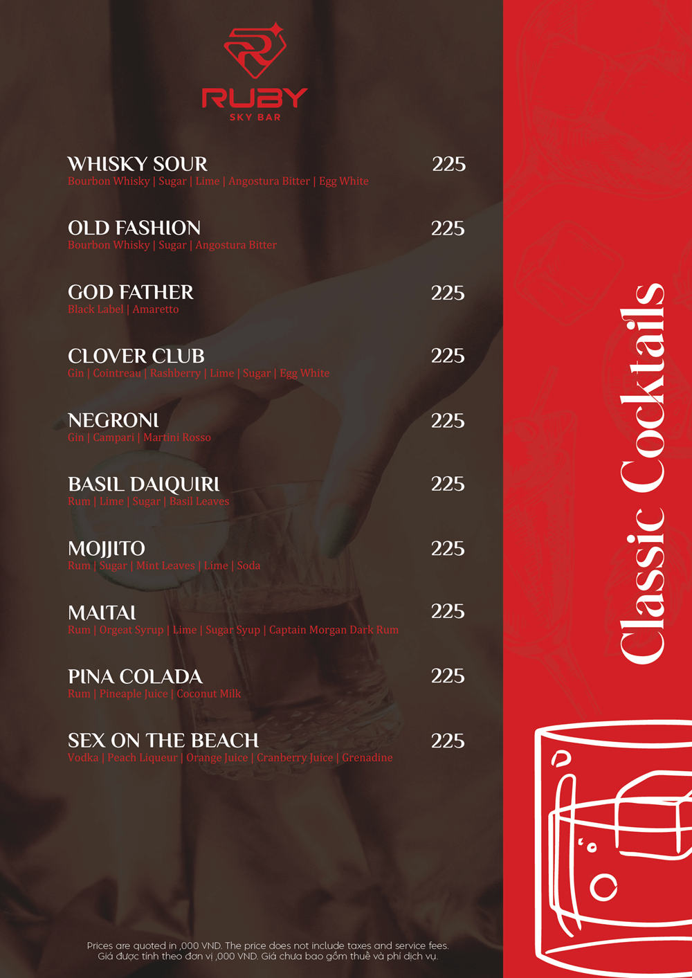 Menu Ruby Sky Bar - Đào Duy Từ 3
