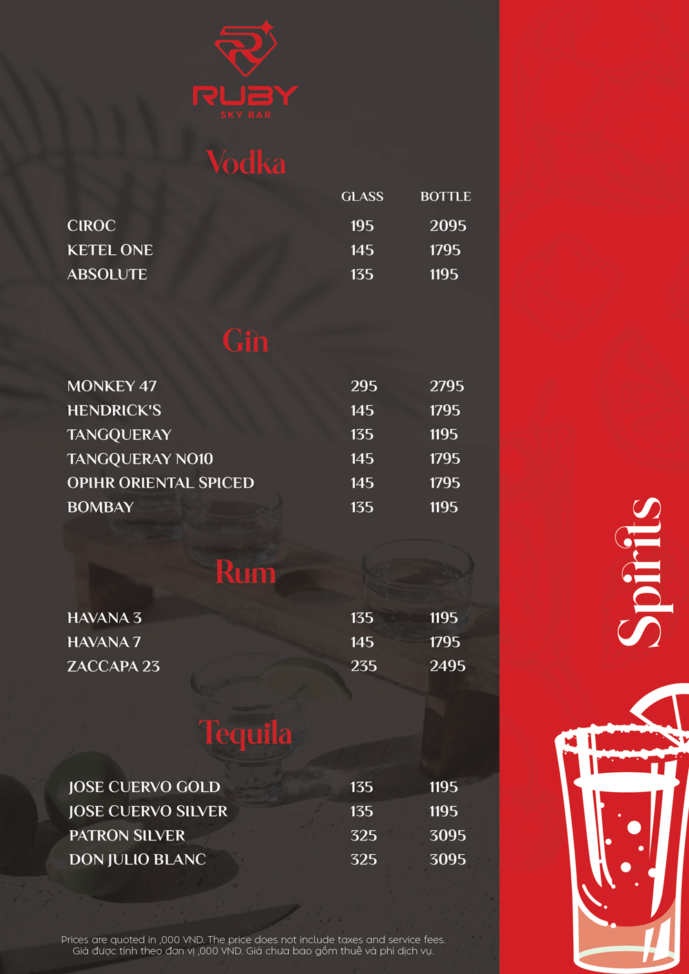 Menu Ruby Sky Bar - Đào Duy Từ 6