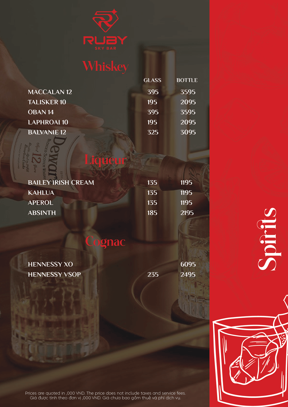 Menu Ruby Sky Bar - Đào Duy Từ 7