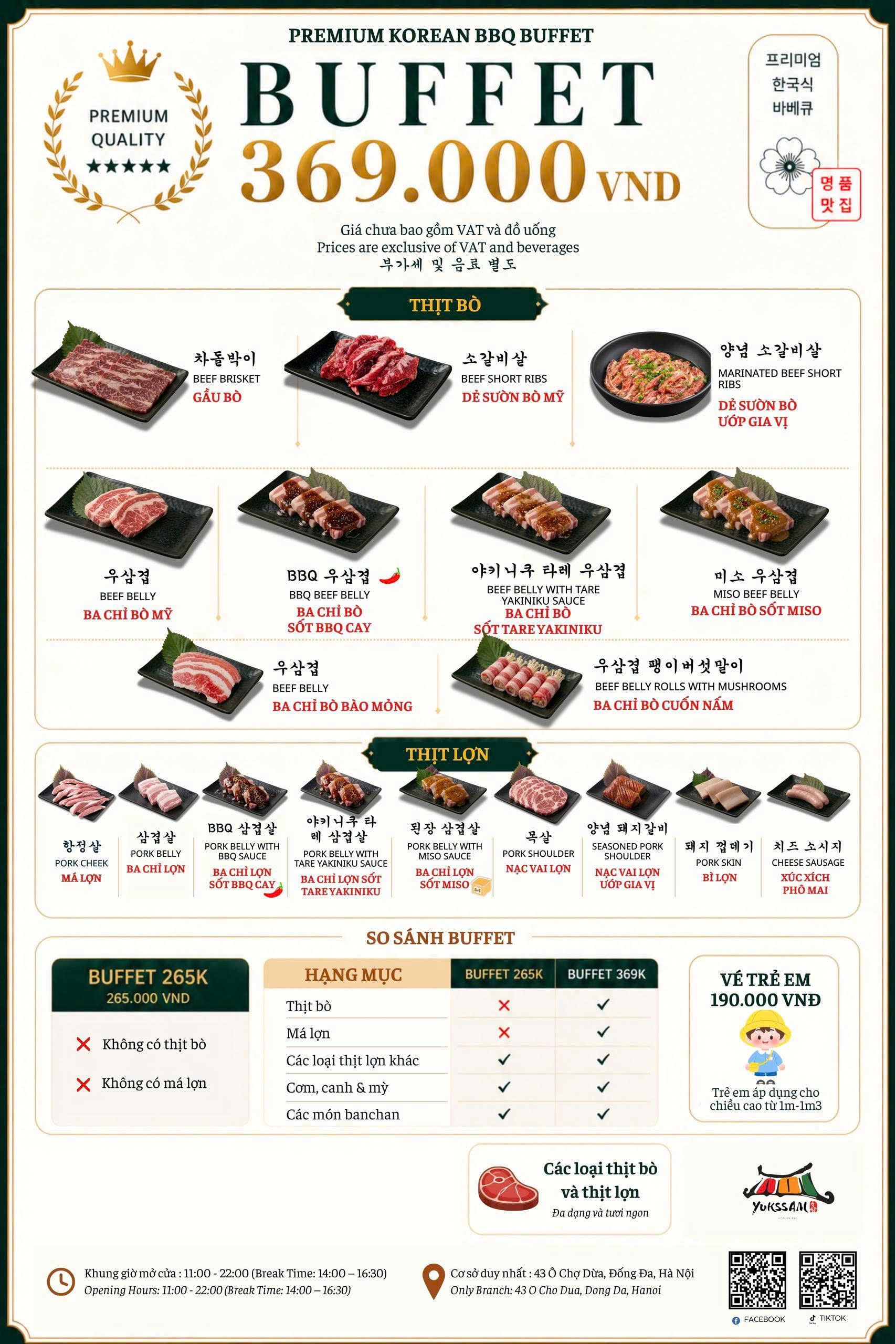 Menu Yukssam BBQ – Ô Chợ Dừa 3