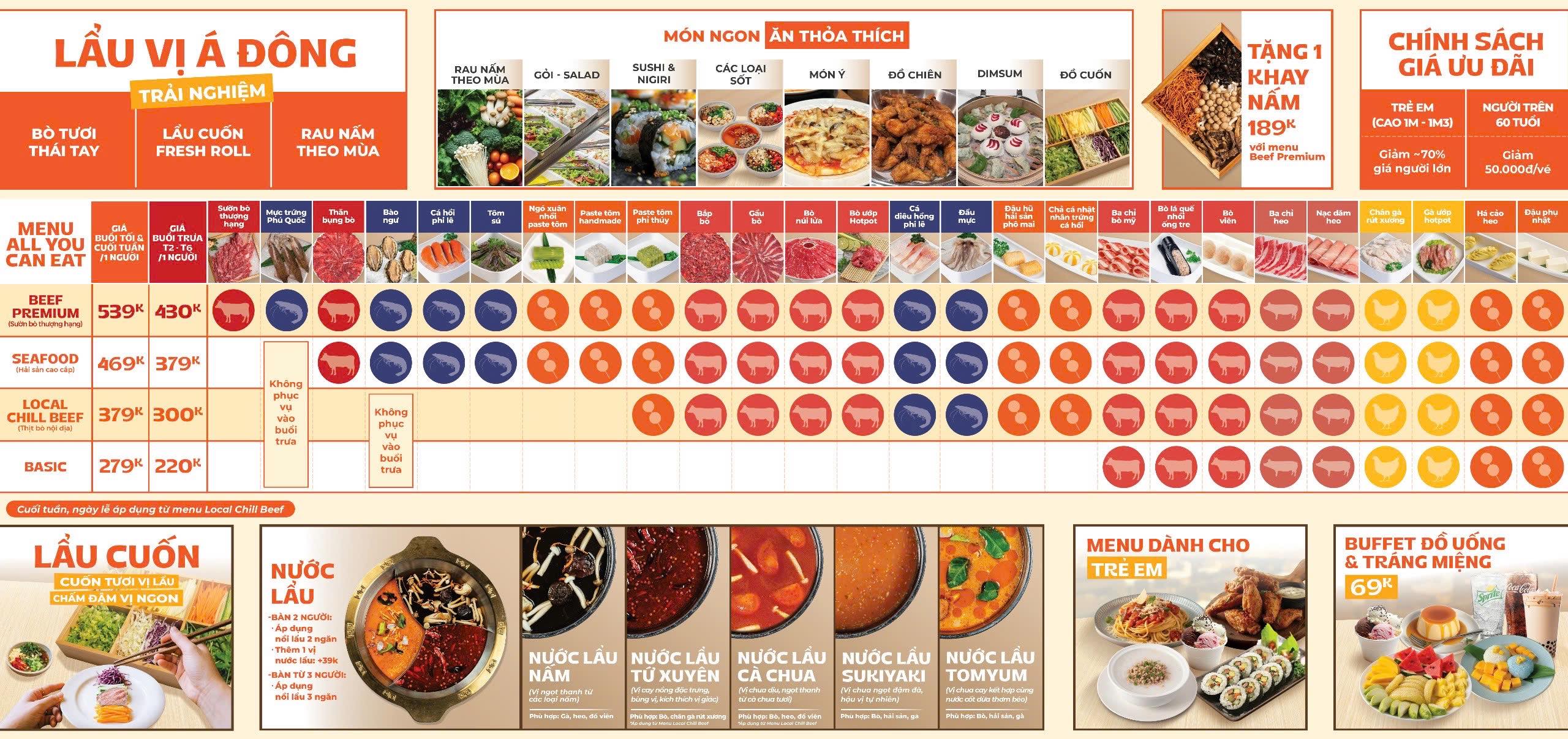 Menu Hotpot Story – Aeon Mall Long Biên 1