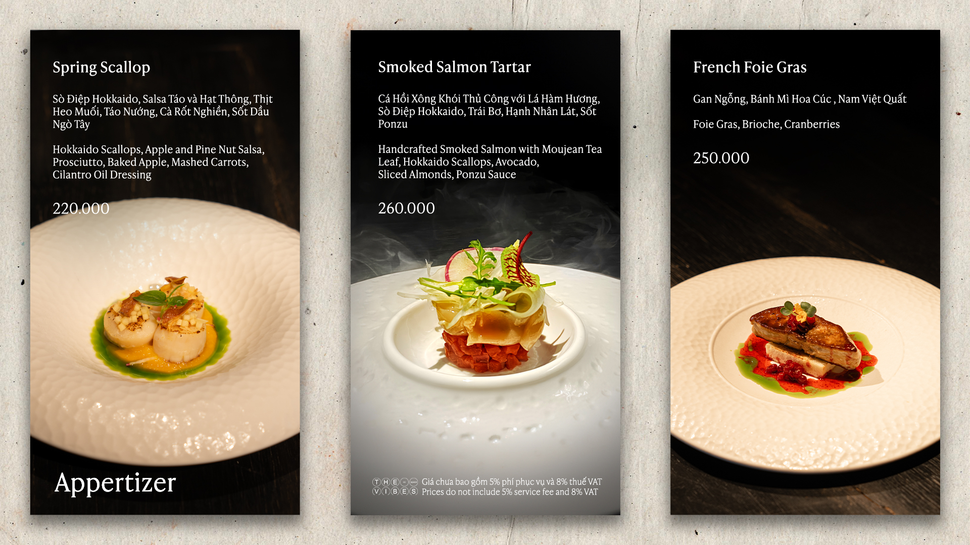Menu The V Fusion - An Phú 6