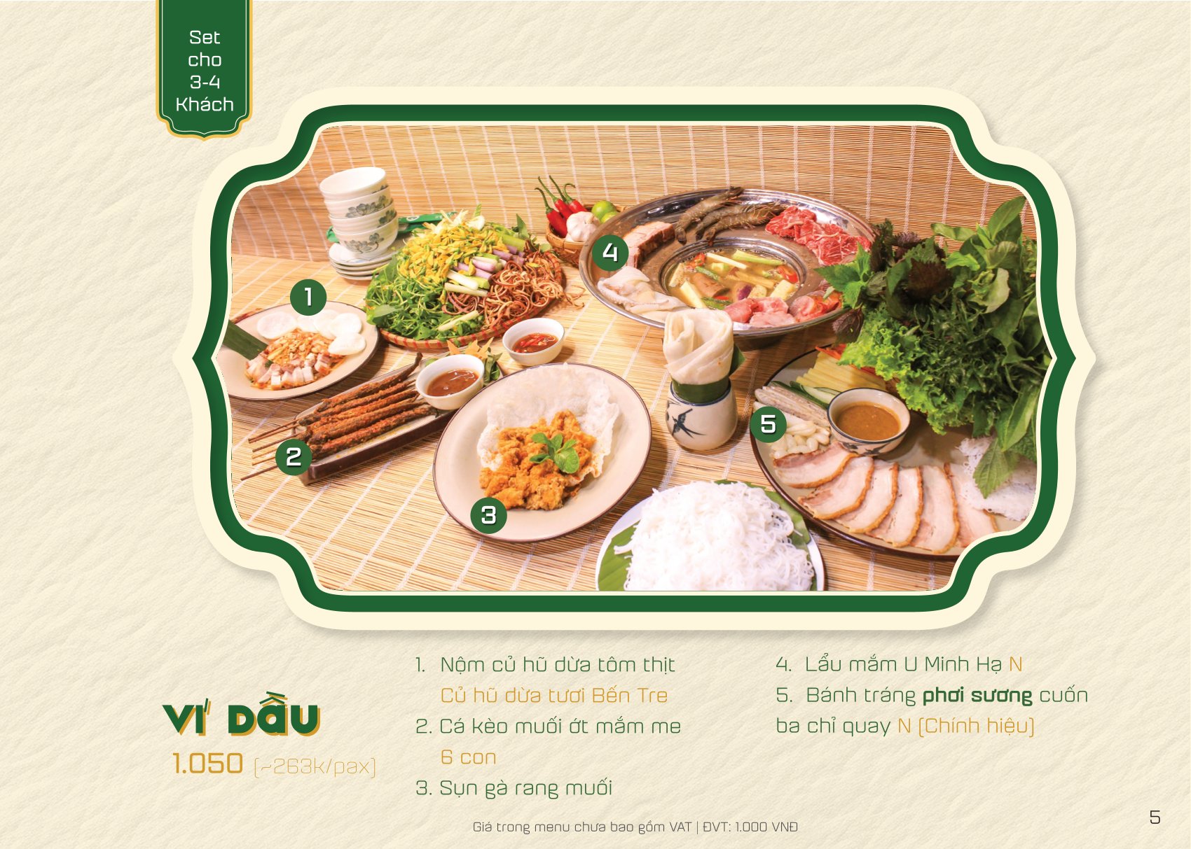 Menu Phương Nam - Chùa Láng 5