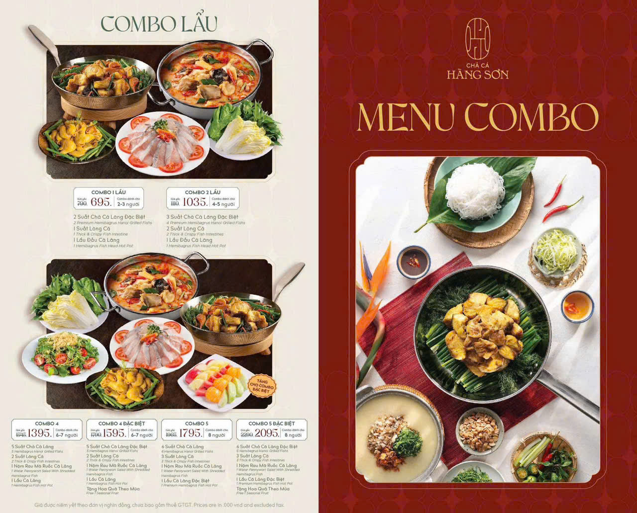 Menu Chả Cá Hàng Sơn - Aeon Mall Tân Phú Celadon 2