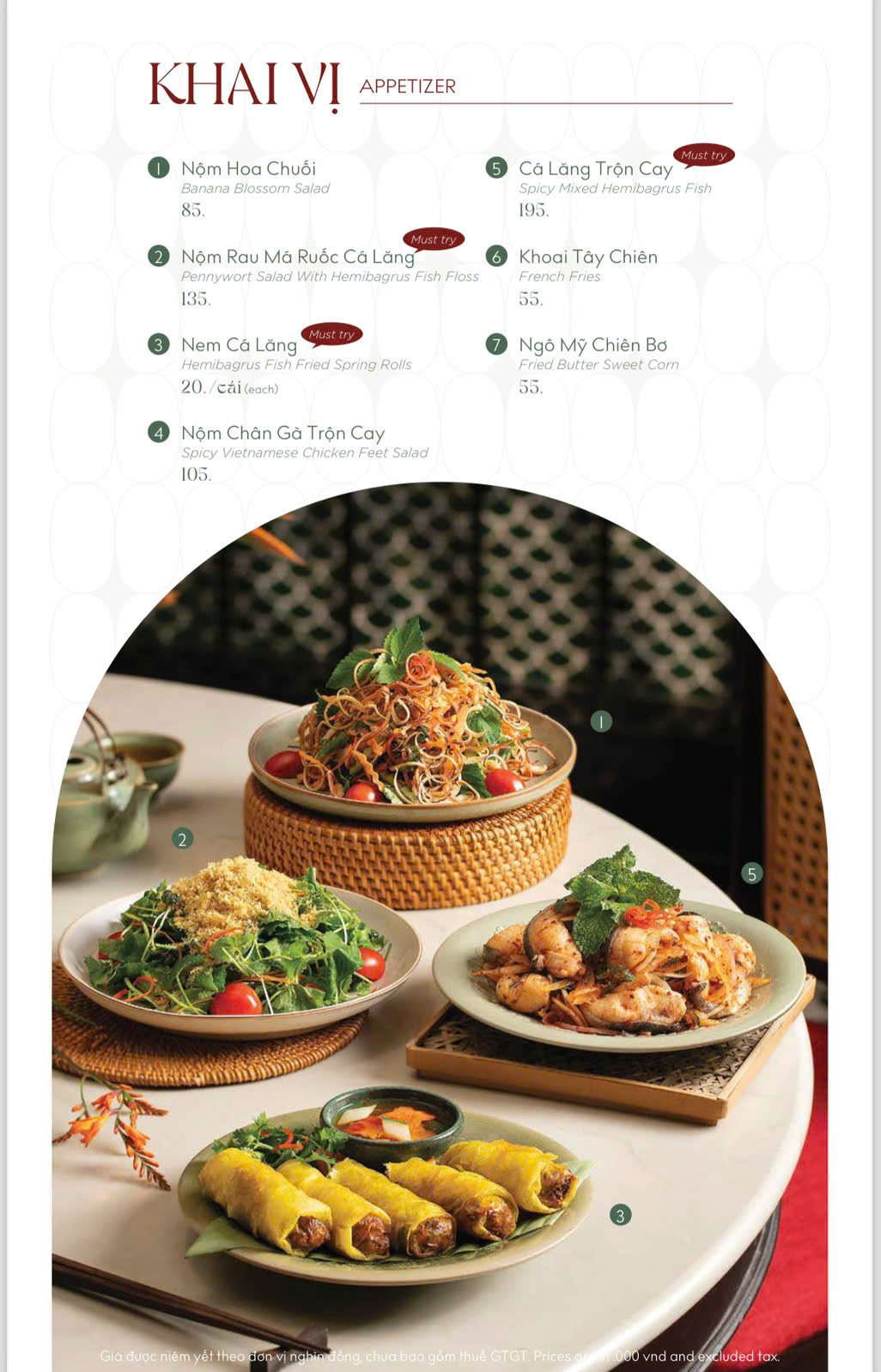 Menu Chả Cá Hàng Sơn - Aeon Mall Tân Phú Celadon 3