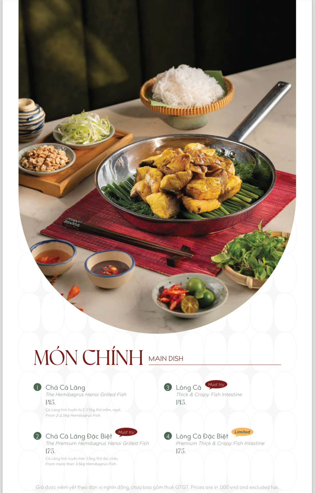 Menu Chả Cá Hàng Sơn - Aeon Mall Tân Phú Celadon 6