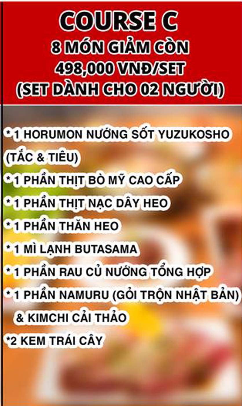 Menu Butasama Japanese BBQ - Kỳ Đồng 3