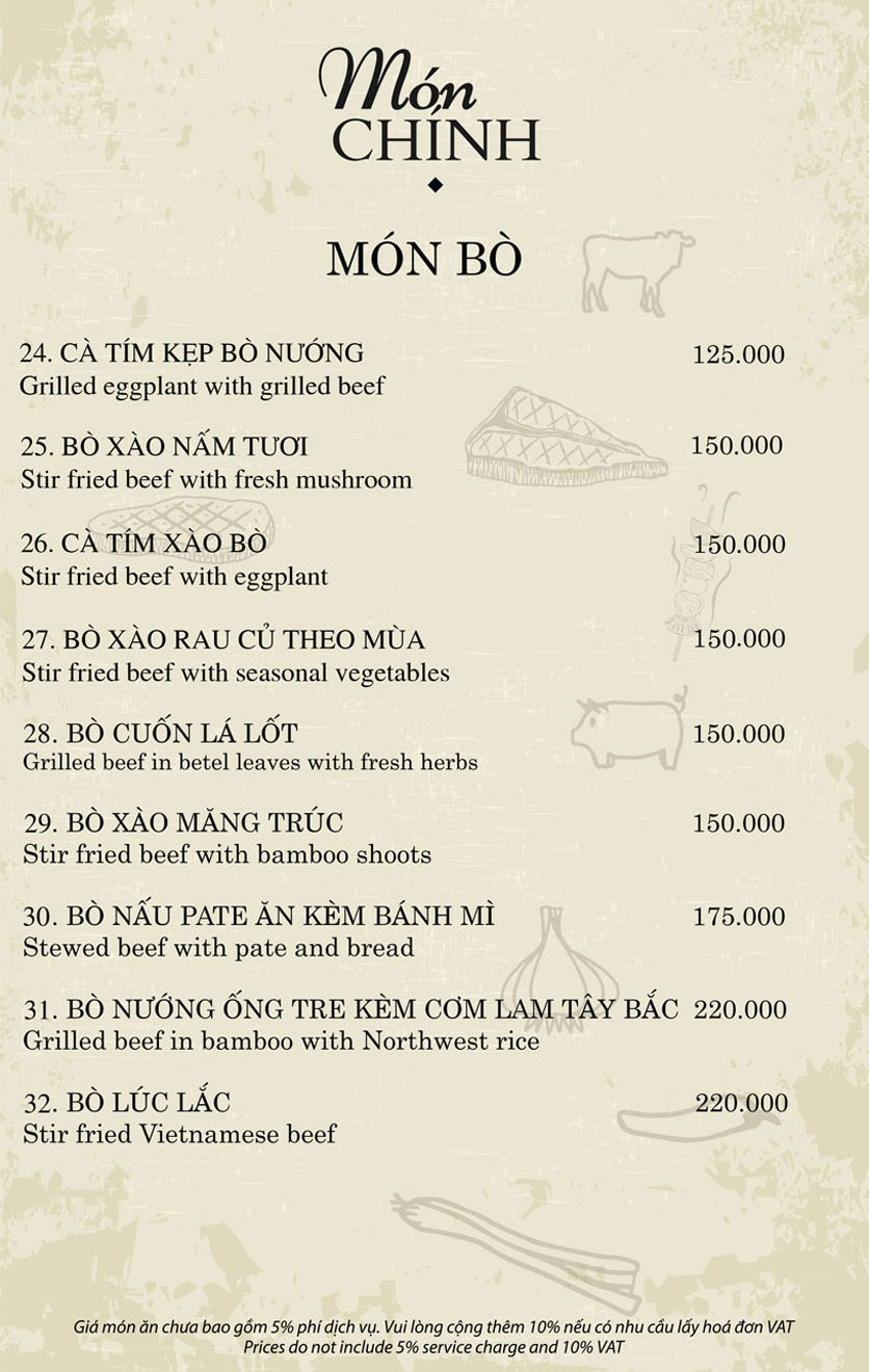 Menu Đông Phú 1932 - Hàng Điếu 7