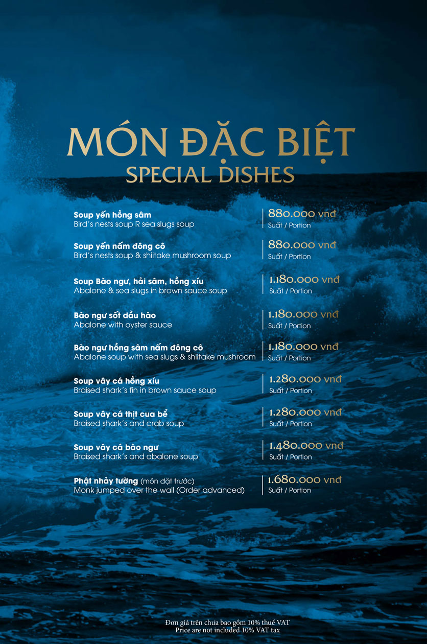 Menu Hải Sản Phố – Trần Khánh Dư 25 
