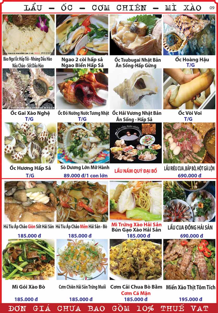 Menu Hàng Dương Quán - Quận 1  11 