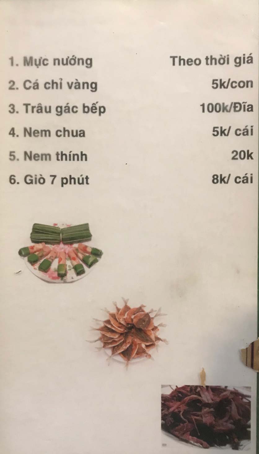 Menu Hoa Sữa - Thanh Liệt 2