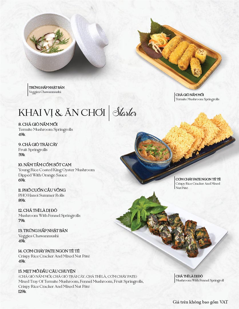 Menu Nhà hàng Shakti - Tôn Đức Thắng 1