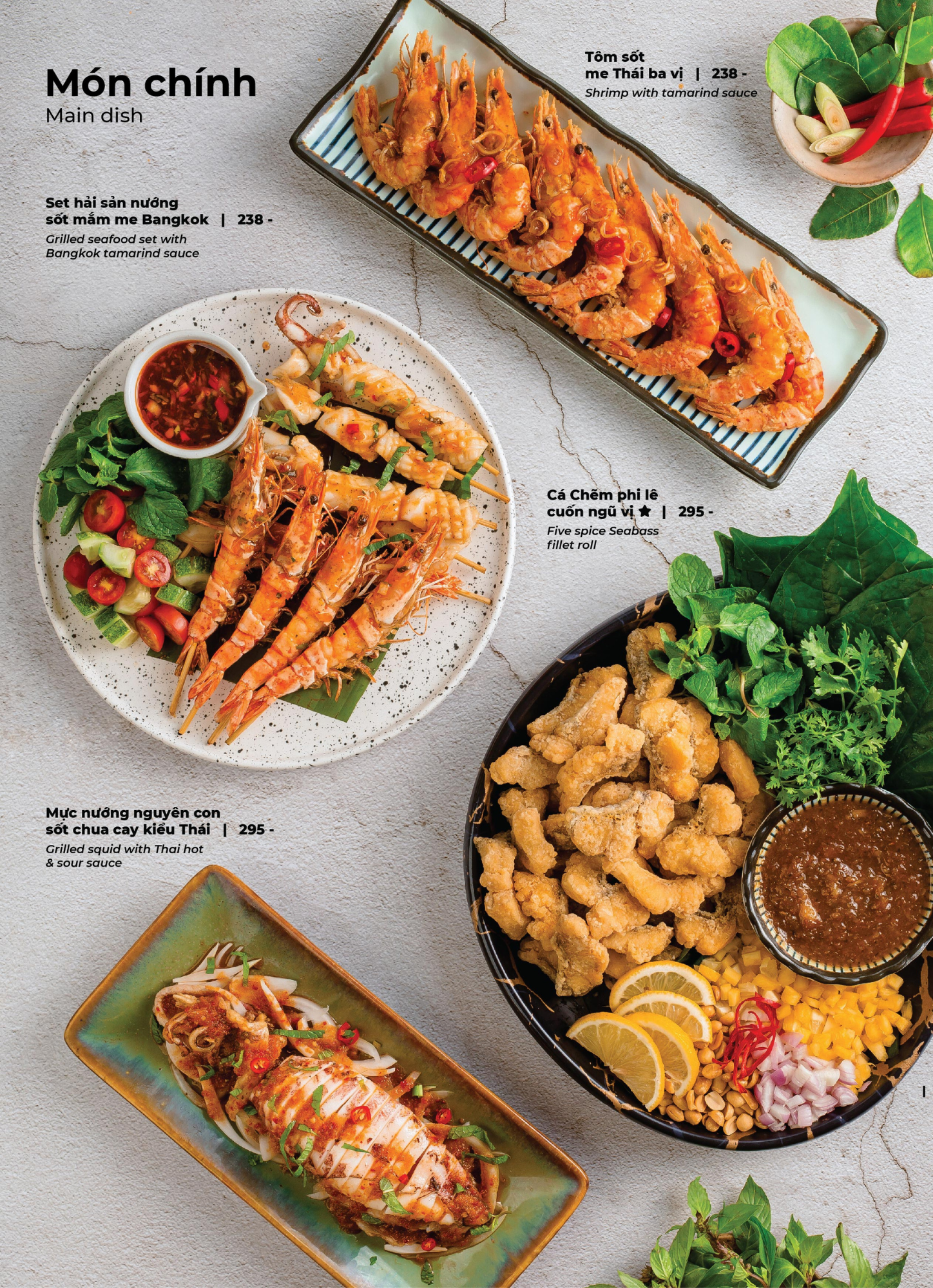 Menu Bếp Thái Koh Yam - Nguyễn Văn Lộc 8 