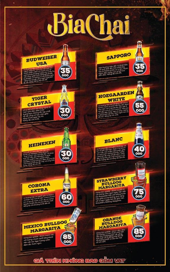 Menu MaYa BBQ - Lưu Quang Vũ 4 