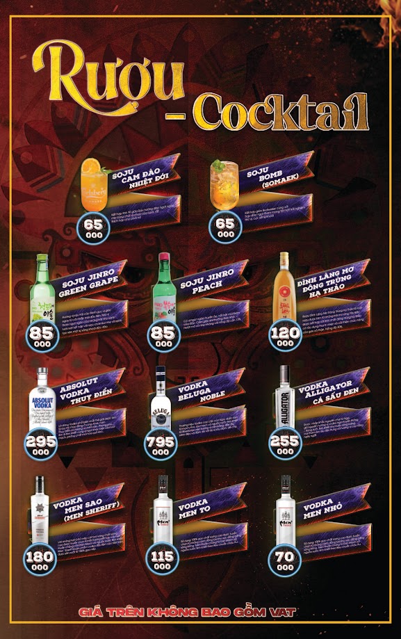 Menu MaYa BBQ - Lưu Quang Vũ 6 