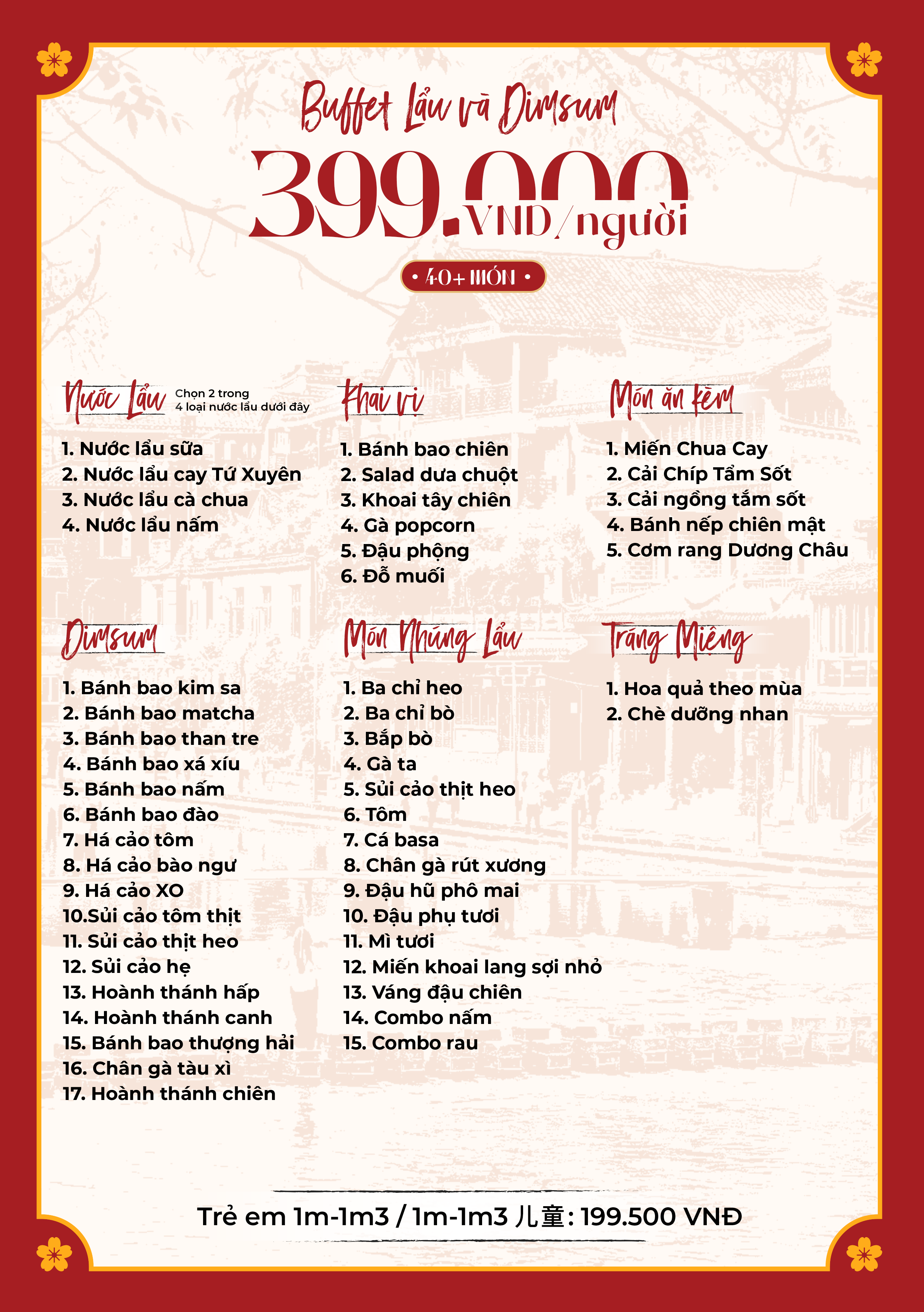 Menu Hỷ Phụng Viên - Hoàng Ngân 3 