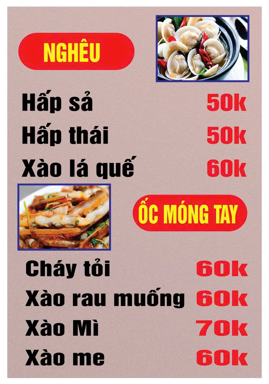 Menu Lẩu Nướng Nhà Vàng - Lâm Văn Bền 5 