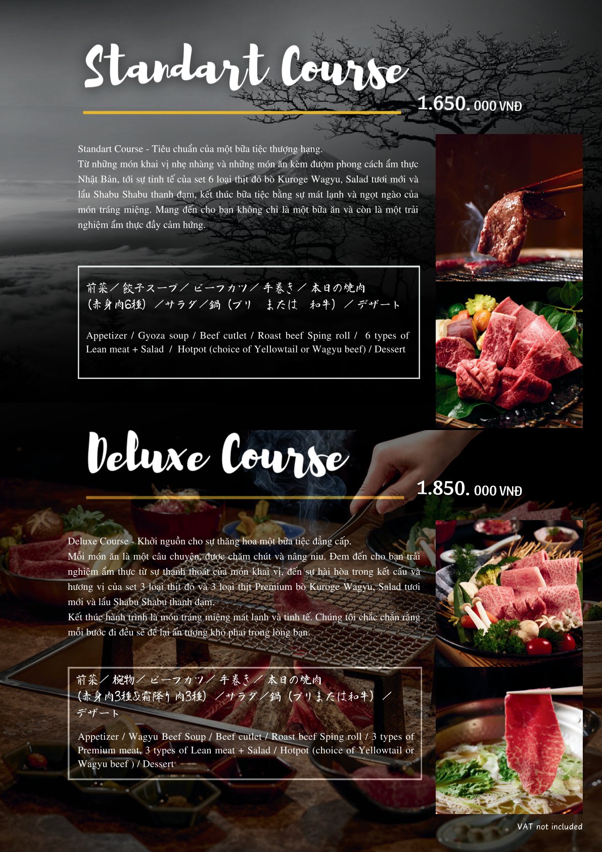 Menu Nobu Kuroge Wagyu - Phan Kế Bính 5 