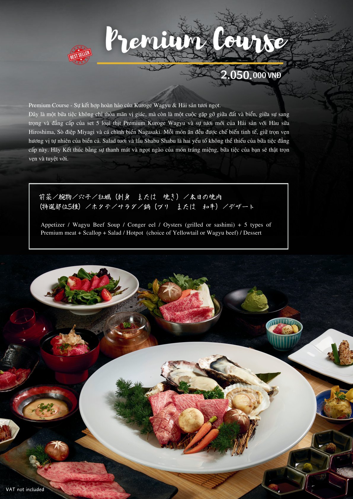 Menu Nobu Kuroge Wagyu - Phan Kế Bính 6 