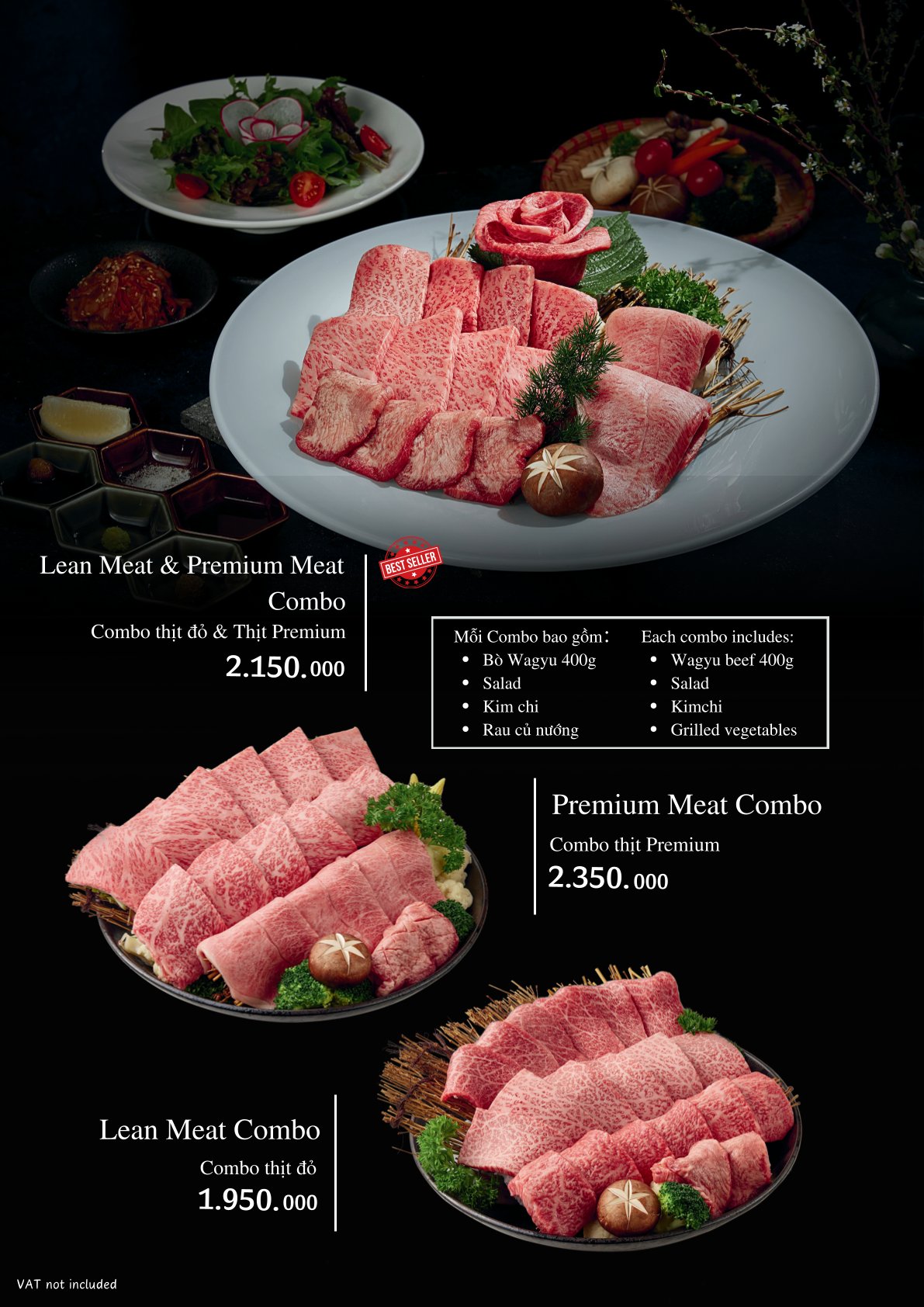 Menu Nobu Kuroge Wagyu - Phan Kế Bính 8 