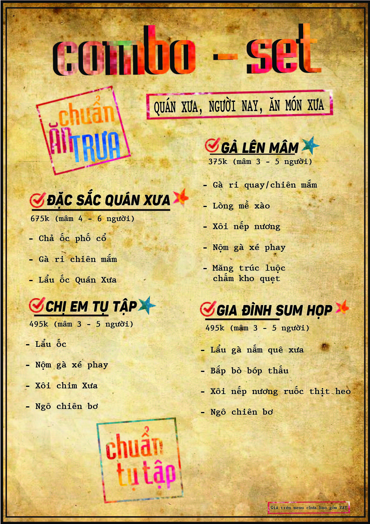 Menu Món Xưa - Lưu Quang Vũ 1 