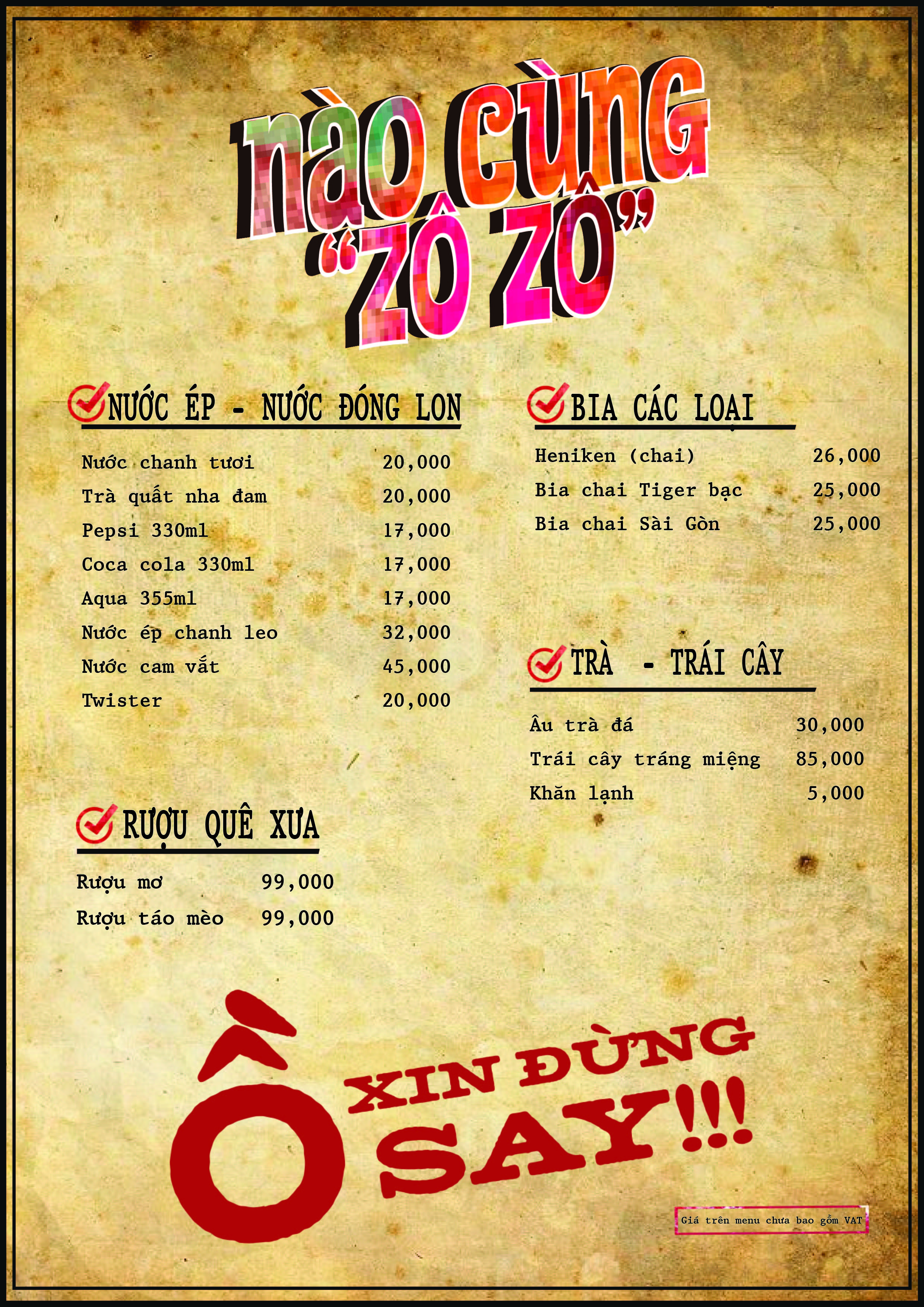 Menu Món Xưa - Lưu Quang Vũ 6 