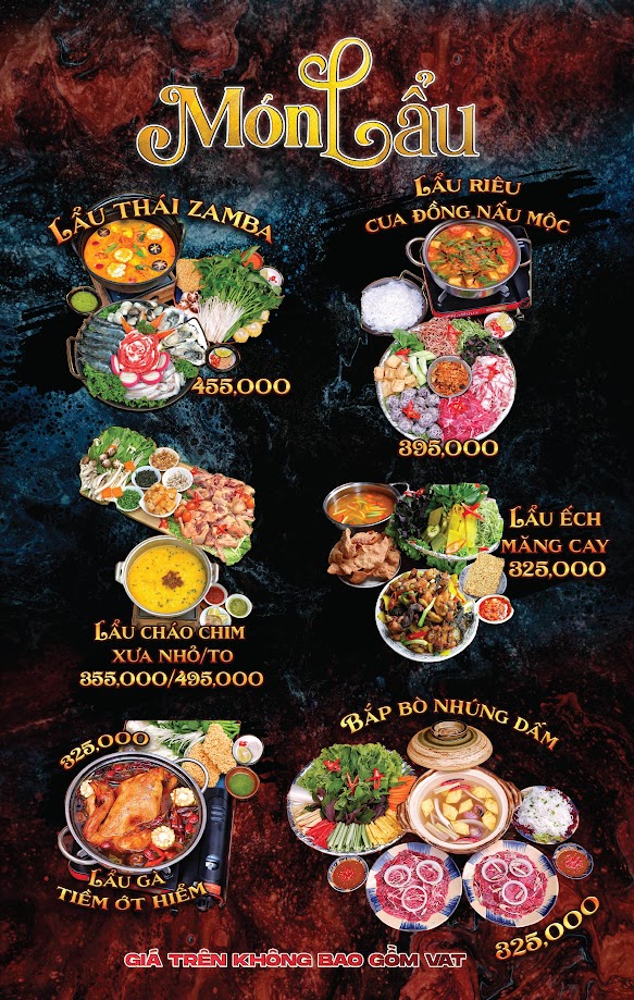Menu Zamba Extra BBQ & Beer - Đông Các 7 