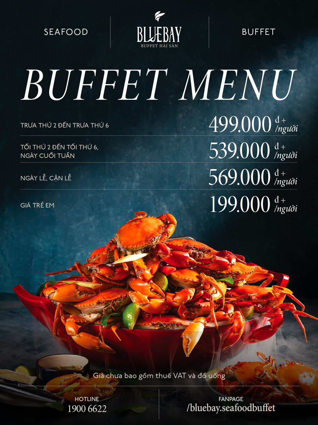 Menu Blue Bay - Buffet Hải Sản - Aeon Mall Bình Tân 2 