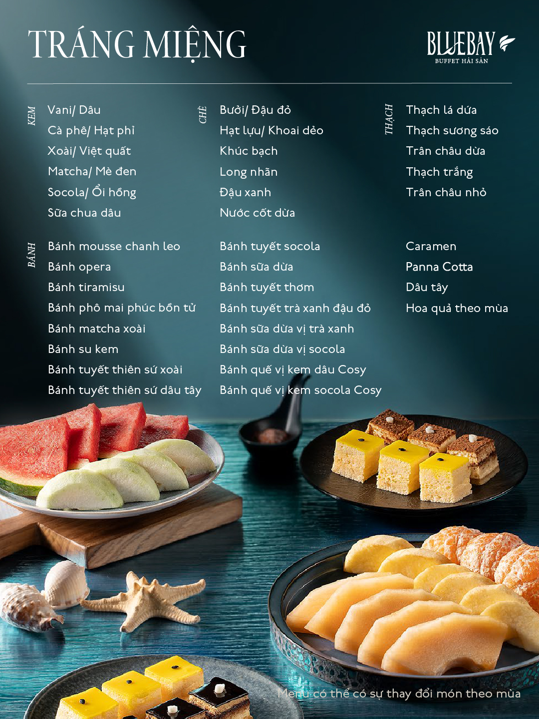 Menu Blue Bay - Buffet Hải Sản - Aeon Mall Bình Tân 9 