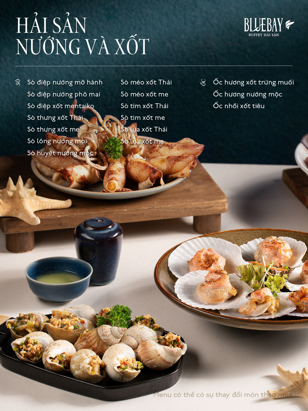 Menu Blue Bay - Buffet Hải Sản - Aeon Mall Bình Tân 4 