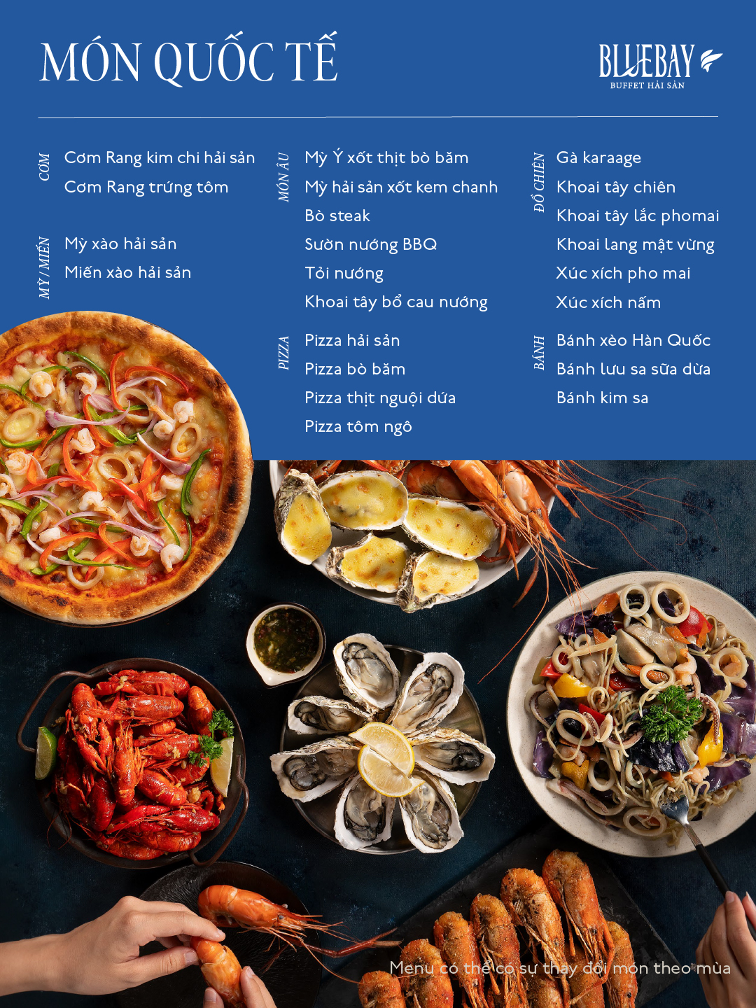 Menu Blue Bay - Buffet Hải Sản - Aeon Mall Bình Tân 7 