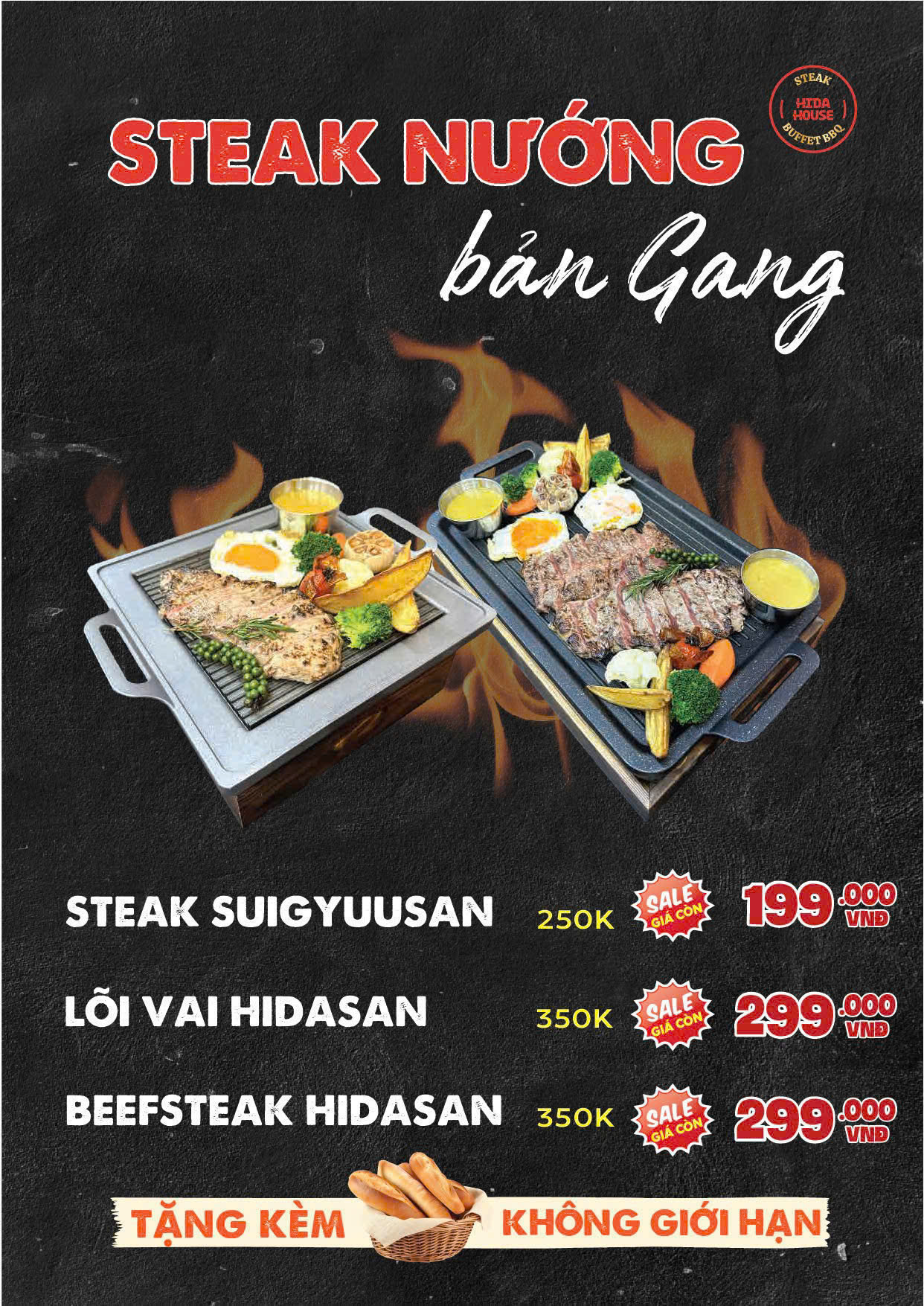 Menu Hida House - Trung Hòa 6 