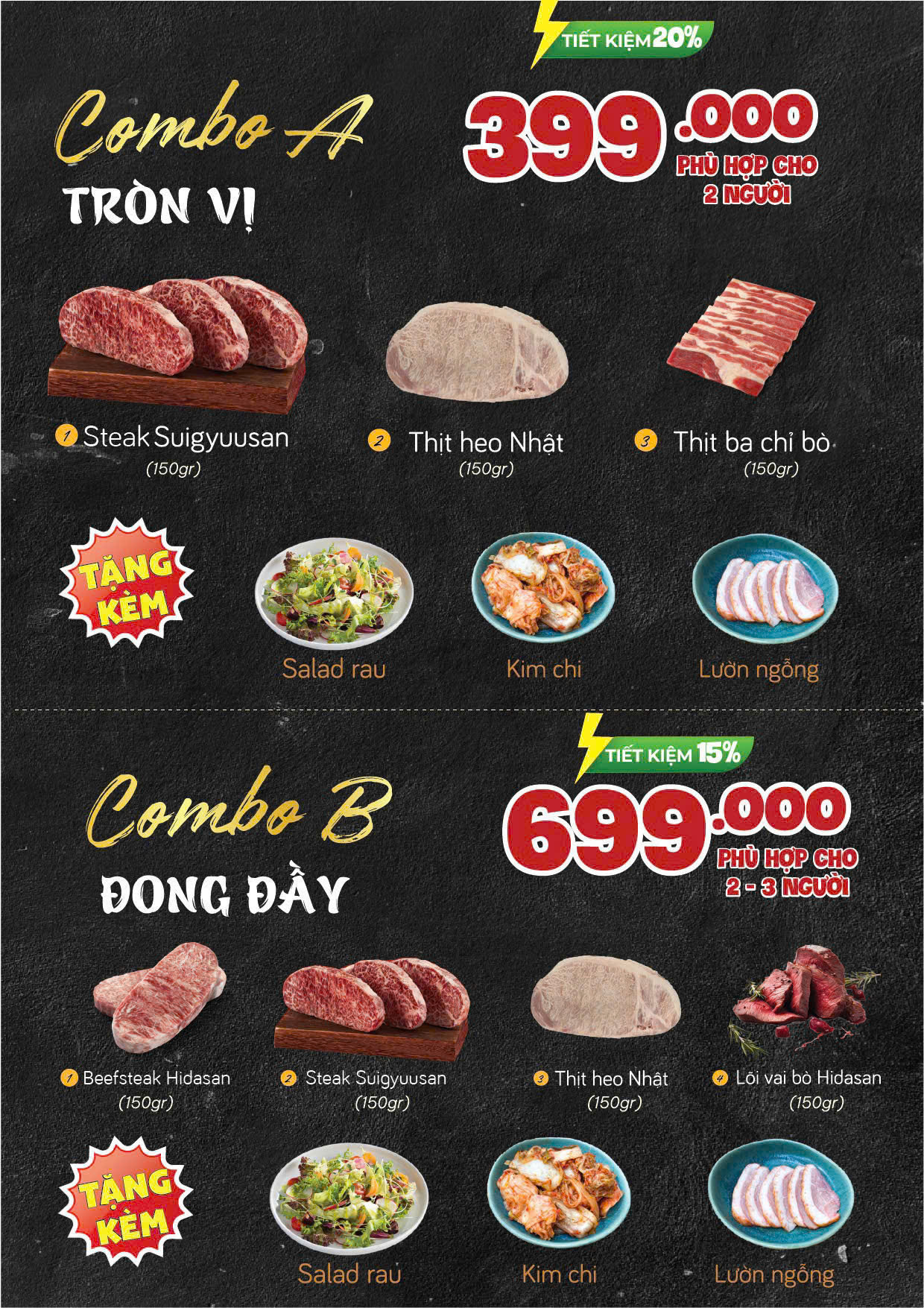 Menu Hida House - Trung Hòa 8 